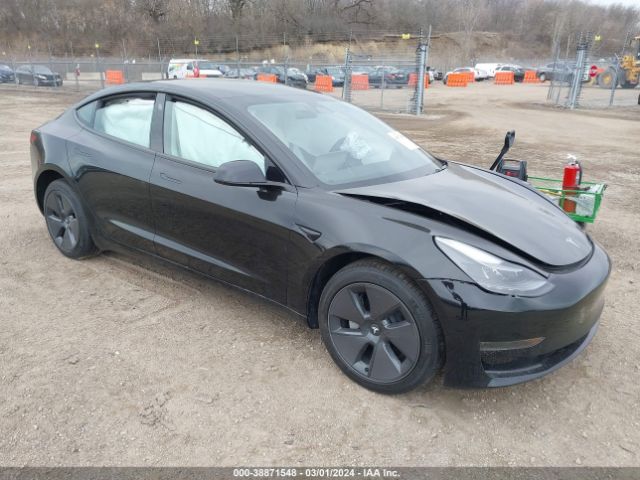 Продажа на аукционе авто 2023 Tesla Model 3 Rear-wheel Drive, vin: 5YJ3E1EA3PF592933, номер лота: 38871548