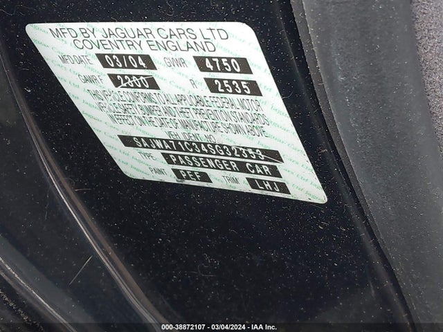 2004 JAGUAR XJ SAJWA71C34SG32353 Photo 8