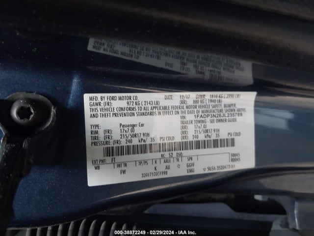Ford Focus Titanium 2018 1FADP3N26JL235789 Image 9