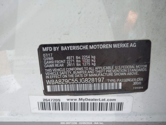 WBA8Z9C55JG828197 BMW 330i Gran Turismo Xdrive