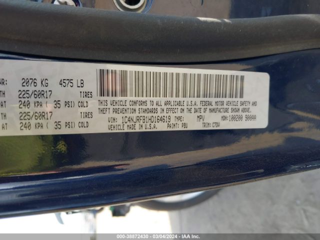 1C4NJRFB1HD164619 Jeep Patriot Latitude 4x4