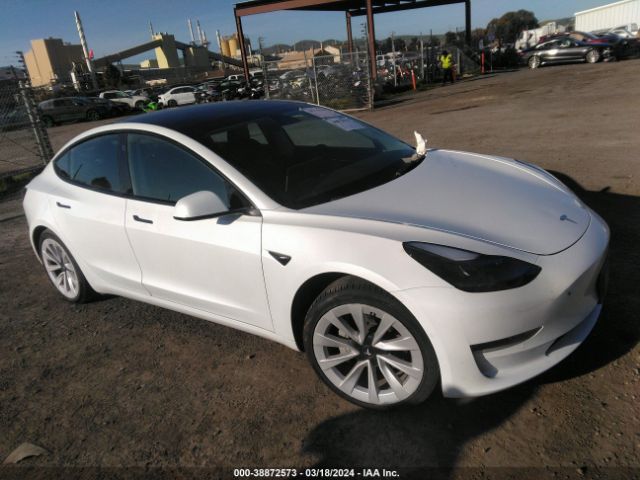 2022 Tesla Model 3 Long Range Dual Motor All-wheel Drive მანქანა იყიდება აუქციონზე, vin: 5YJ3E1EB3NF363125, აუქციონის ნომერი: 38872573