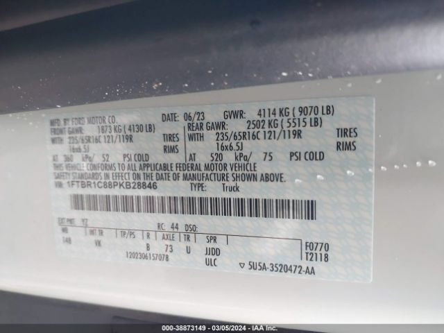 1FTBR1C88PKB28846 Ford Transit-250