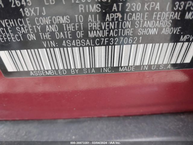 4S4BSALC7F3270621 Subaru Outback 2.5i Limited