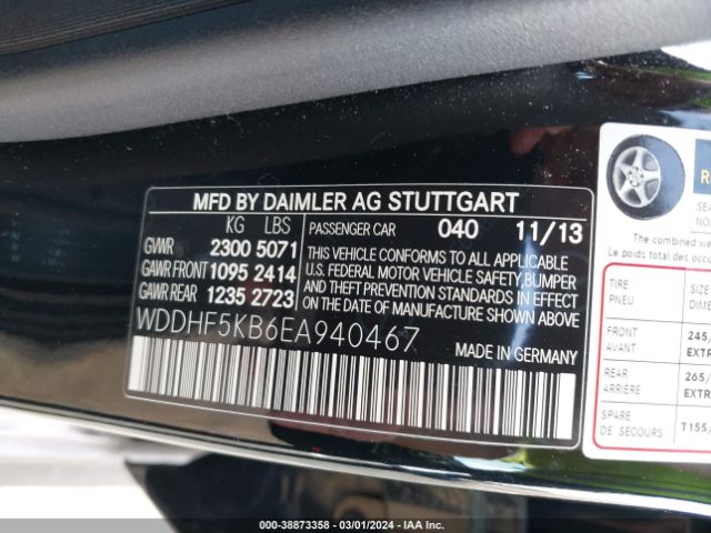 WDDHF5KB6EA940467 Mercedes-Benz E 350