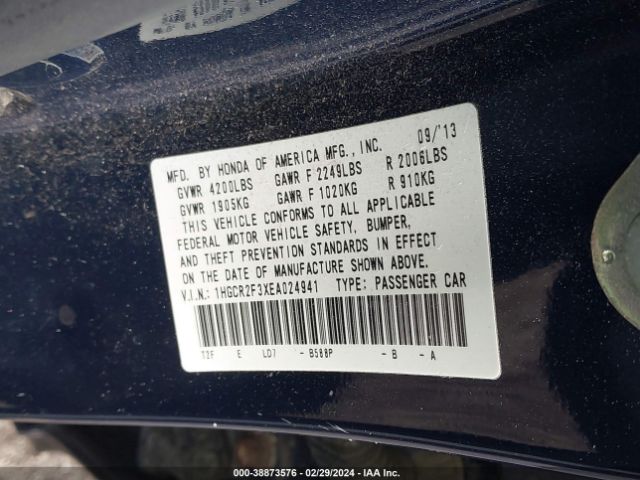 1HGCR2F3XEA024941 Honda ACCORD LX