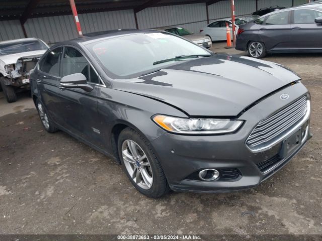 38873653 :رقم المزاد ، 3FA6P0SU3FR115146 vin ، 2015 Ford Fusion Energi Titanium مزاد بيع