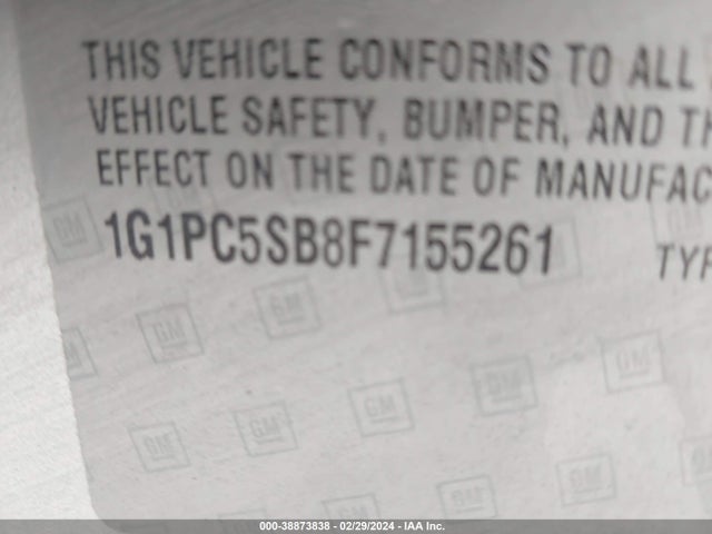 Chevrolet Cruze 1lt Auto 2015 1G1PC5SB8F7155261 Image 9