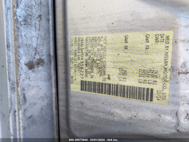 Nissan Altima 2.5 S 2015 1N4AL3AP5FN356227 Image 9