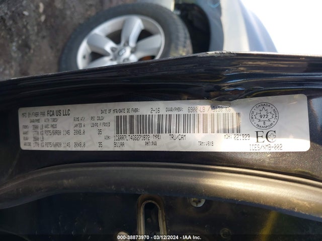 RAM 1500 Slt 2016 1C6RR7LT4GS271872 Image 9