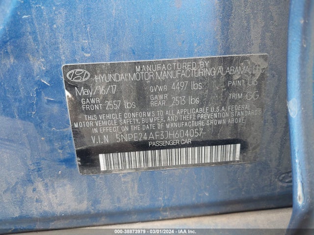 Hyundai SONATA SE 2018 5NPE24AF3JH604057 Image 9