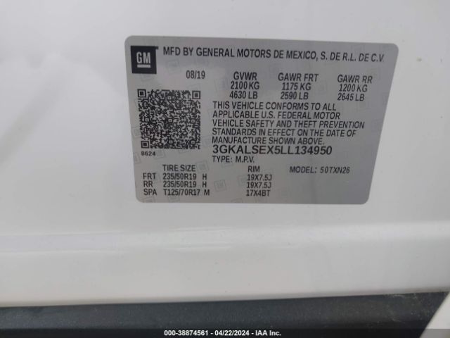3GKALSEX5LL134950 GMC Terrain Fwd Denali
