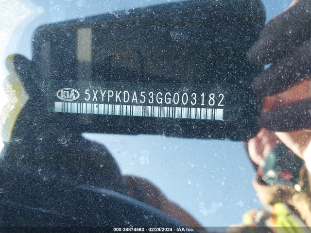 KIA Sorento 3.3l Sx 2016 5XYPKDA53GG003182 Image 9