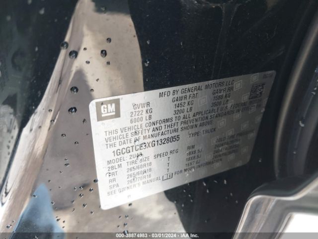 1GCGTCE3XG1328055 Chevrolet Colorado Lt