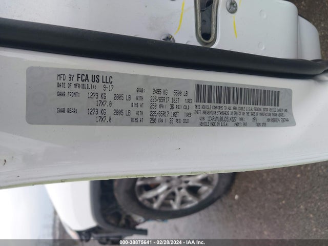 1C4PJMLB8JD514527 Jeep Cherokee Latitude Plus 4x4