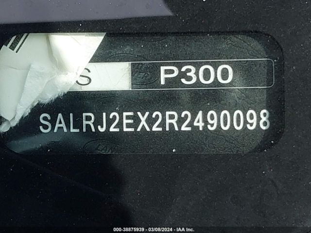 SALRJ2EX2R2490098 Land Rover Discovery P300 S