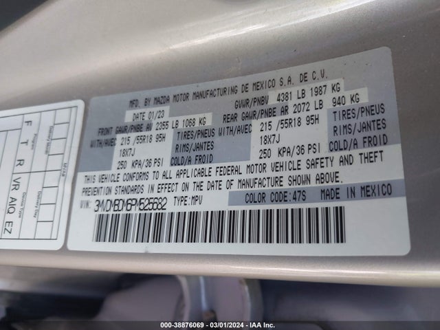 Mazda Cx-30 2.5 S Premium 2023 3MVDMBDM6PM525682 Image 9