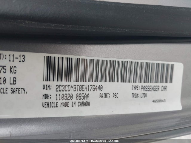 Dodge Challenger R/t 2014 2C3CDYBT8EH176440 Image 9