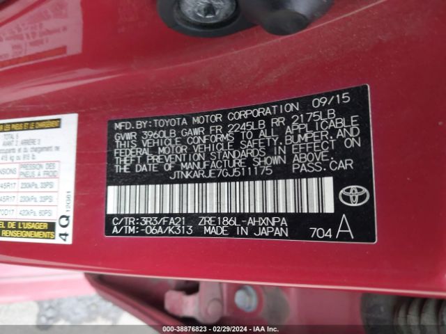 JTNKARJE7GJ511175 Scion IM