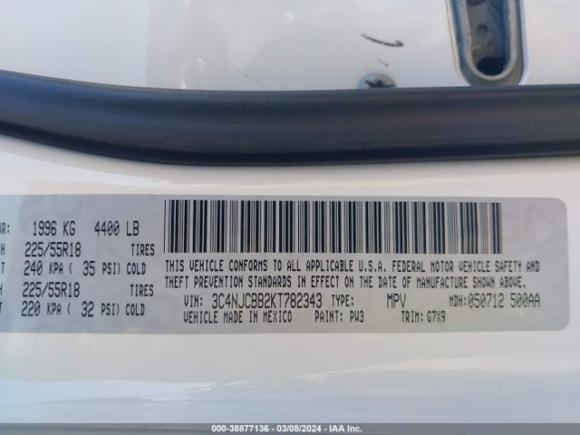 Jeep Compass Altitude Fwd 2019 3C4NJCBB2KT782343 Image 9