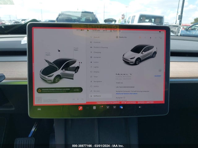 7SAYGDEE0PA126641 Tesla Model Y Awd/long Range Dual Motor All-wheel Drive