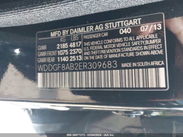 WDDGF8AB2ER309683 Mercedes-Benz C 300 Luxury 4matic/sport 4matic
