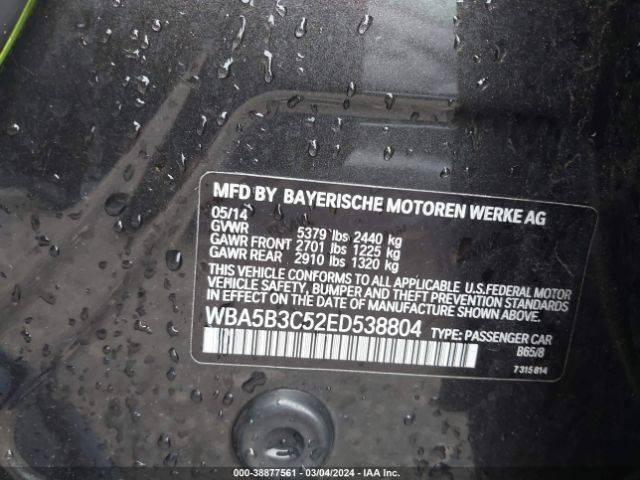 WBA5B3C52ED538804 BMW 535i Xdrive