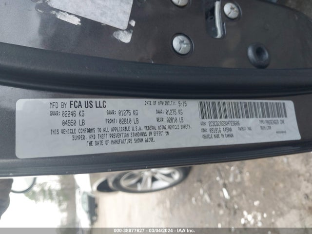 Dodge Challenger Sxt 2019 2C3CDZAG5KH723606 Image 9