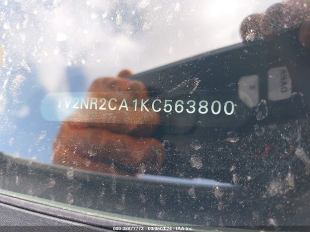 1V2NR2CA1KC563800 Volkswagen Atlas 3.6l V6 Sel Premium