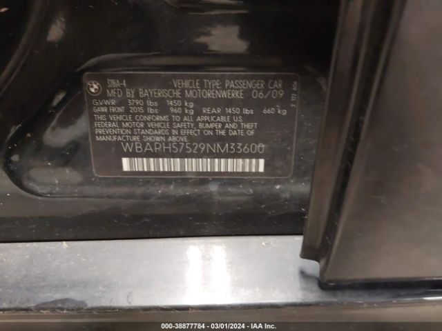 2009 BMW 3 SERIES WBAPH57529NM33600 Photo 8