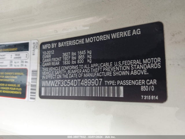 2013 MINI CLUBMAN WMWZF3C54DT489907 Photo 8