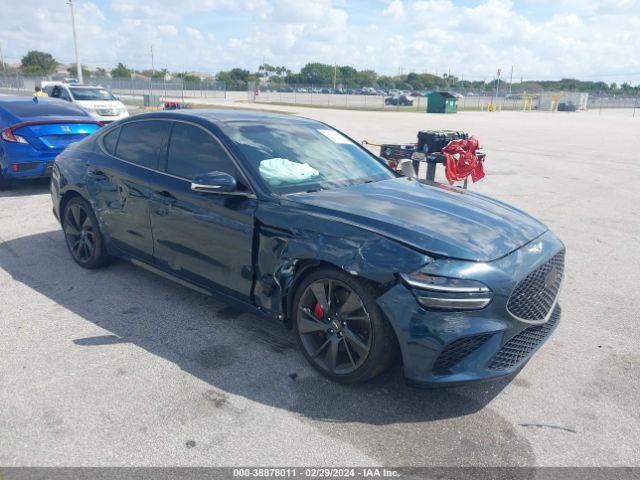 38878011 :رقم المزاد ، KMTG54TE6NU098824 vin ، 2022 Genesis G70 3.3t Rwd مزاد بيع