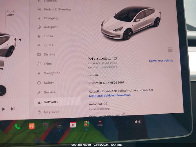 Tesla Model 3 Long Range Dual Motor All-wheel Drive 2021 5YJ3E1EBXMF055691 Image 7