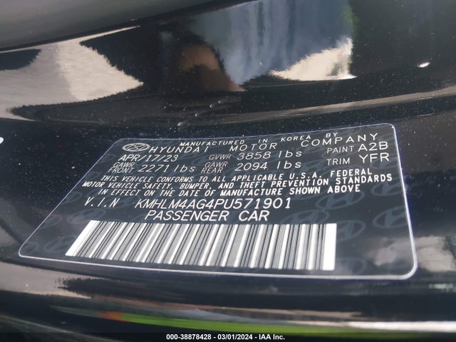 Hyundai ELANTRA SEL 2023 KMHLM4AG4PU571901 Image 9