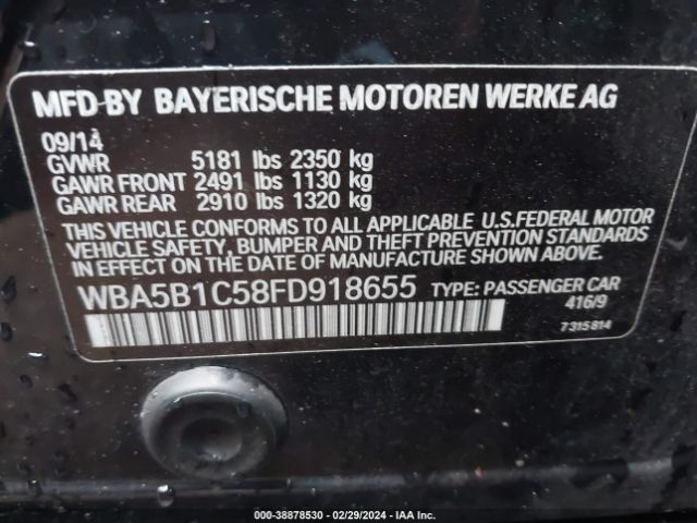 WBA5B1C58FD918655 BMW 535i