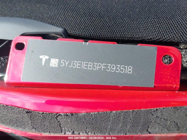Tesla Model 3 Long Range Dual Motor All-wheel Drive 2023 5YJ3E1EB3PF393518 Image 9