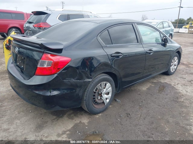 2012 HONDA CIVIC LX VIN: 19XFB2F50CE345933