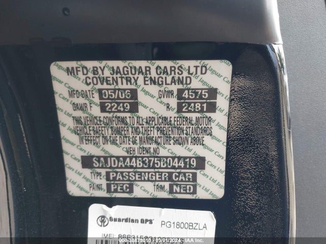 2007 JAGUAR XK SAJDA44B375B04419 Photo 8