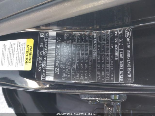 SALCR2BG7FH541297 Land Rover Discovery Sport Hse