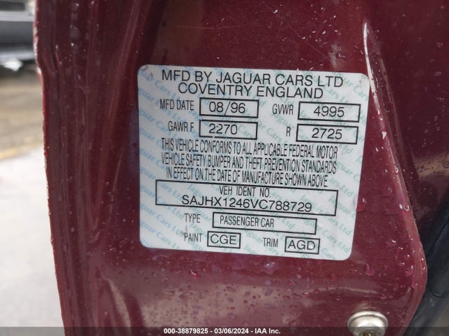 1997 JAGUAR XJ6 SAJHX1246VC788729 Photo 8