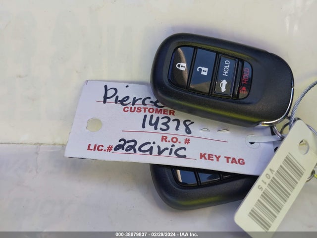 2022 HONDA CIVIC LX VIN: 2HGFE2F23NH532606