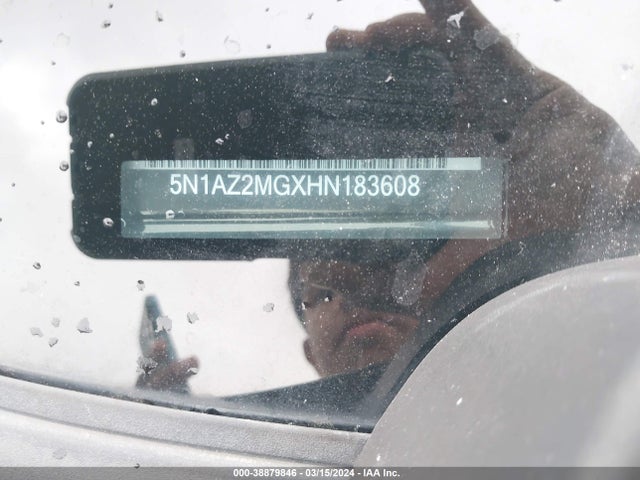 Nissan MURANO S 2017 5N1AZ2MGXHN183608 Image 9