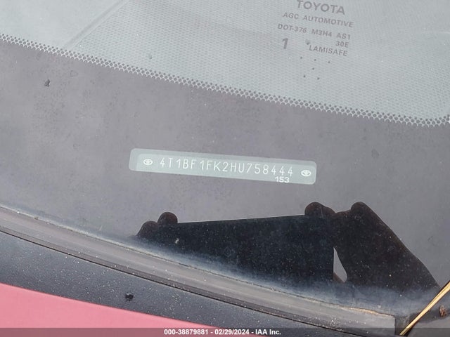 Toyota CAMRY SE 2017 4T1BF1FK2HU758444 Image 9