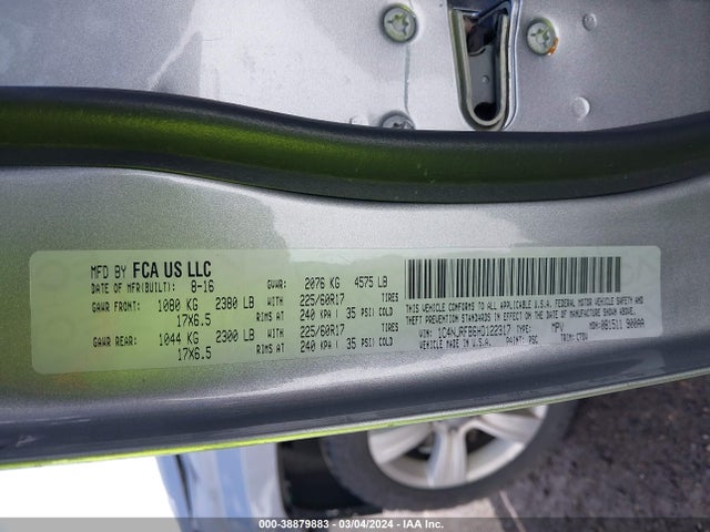 1C4NJRFB6HD122317 Jeep Patriot Latitude 4x4