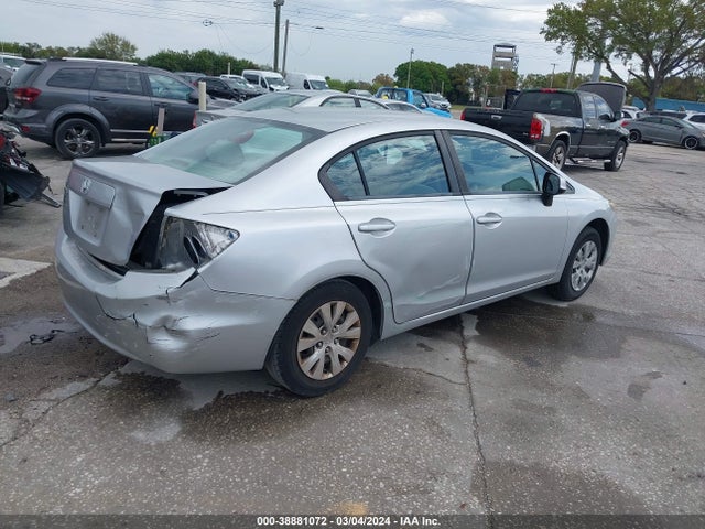 2012 HONDA CIVIC LX VIN: 19XFB2F5XCE018391