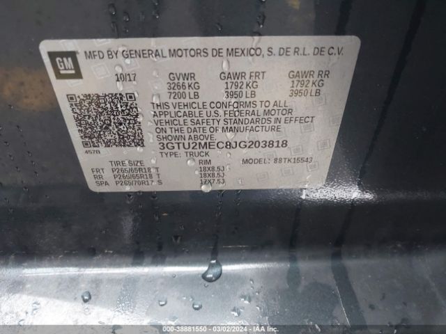 3GTU2MEC8JG203818 GMC Sierra 1500 Sle