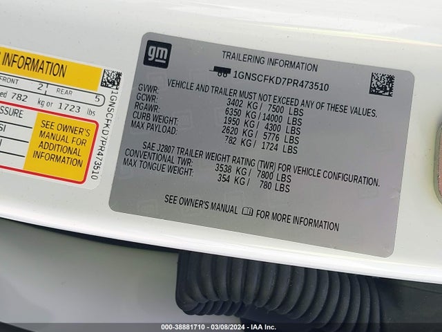 Chevrolet Suburban 2wd Premier 2023 1GNSCFKD7PR473510 Image 9