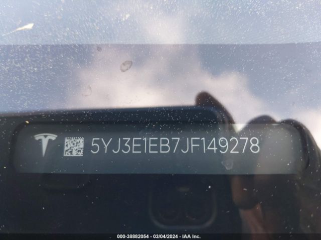 5YJ3E1EB7JF149278 Tesla Model 3 Long Range/performance