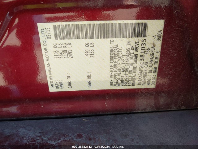 Nissan Maxima 3.5 Platinum 2016 1N4AA6AP5GC381035 Image 9