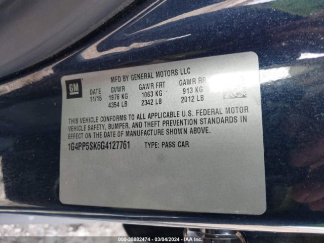 1G4PP5SK6G4127761 Buick Verano